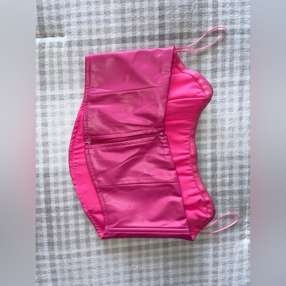 Faux leather corset top - Picture 3 of 14